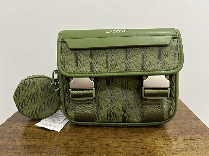 Sacoche Lacoste monogramme triple a