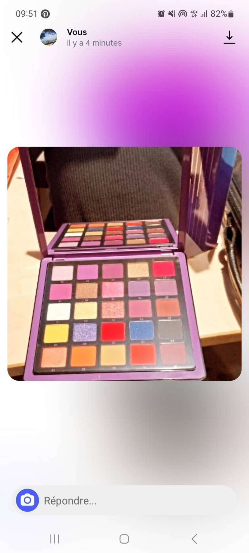 Palette maquillage