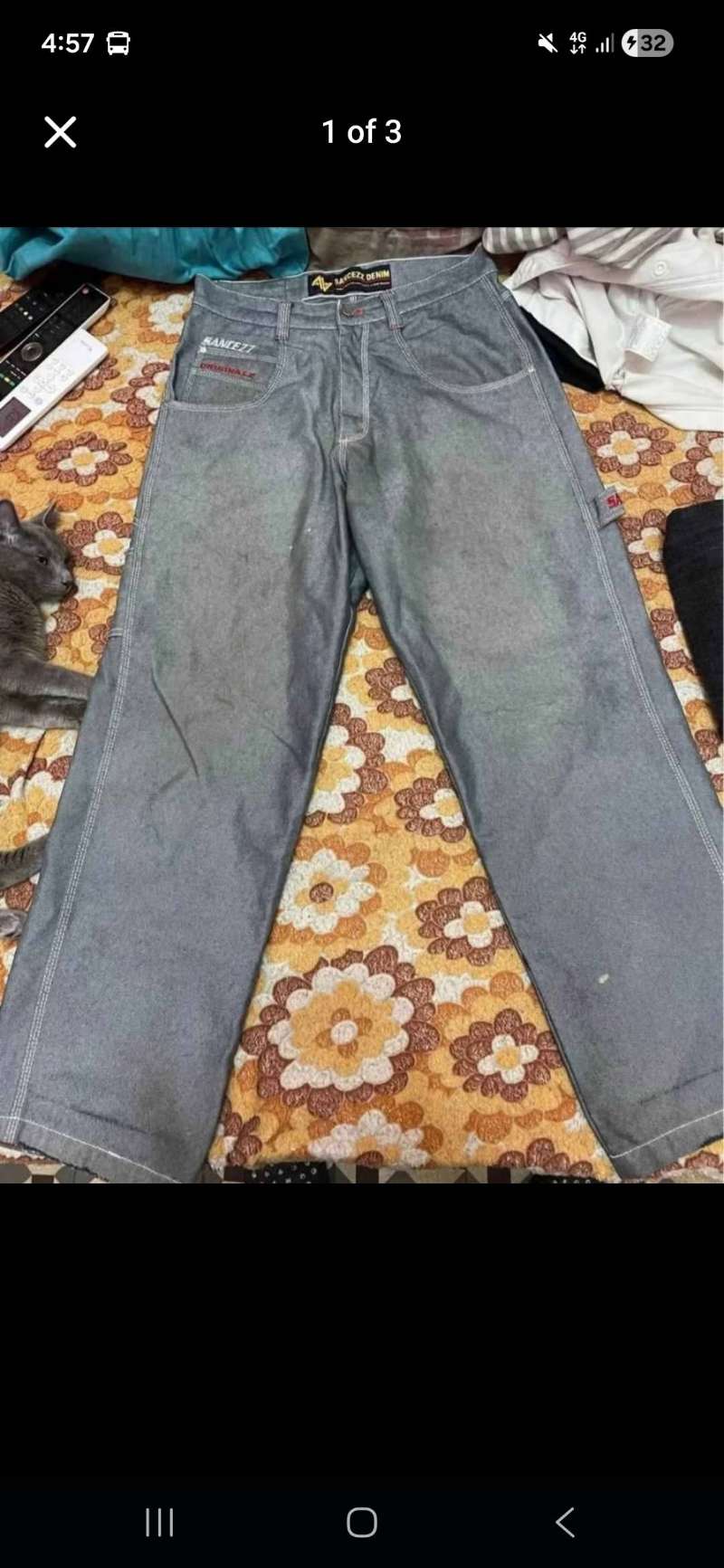 Original sancezz denim baggy pants