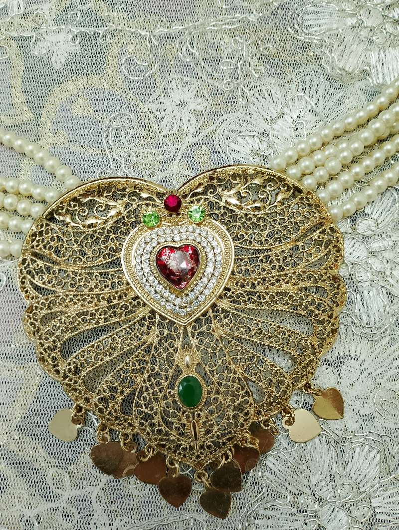 Parure bijoux orientaux coeur - Miniature 3
