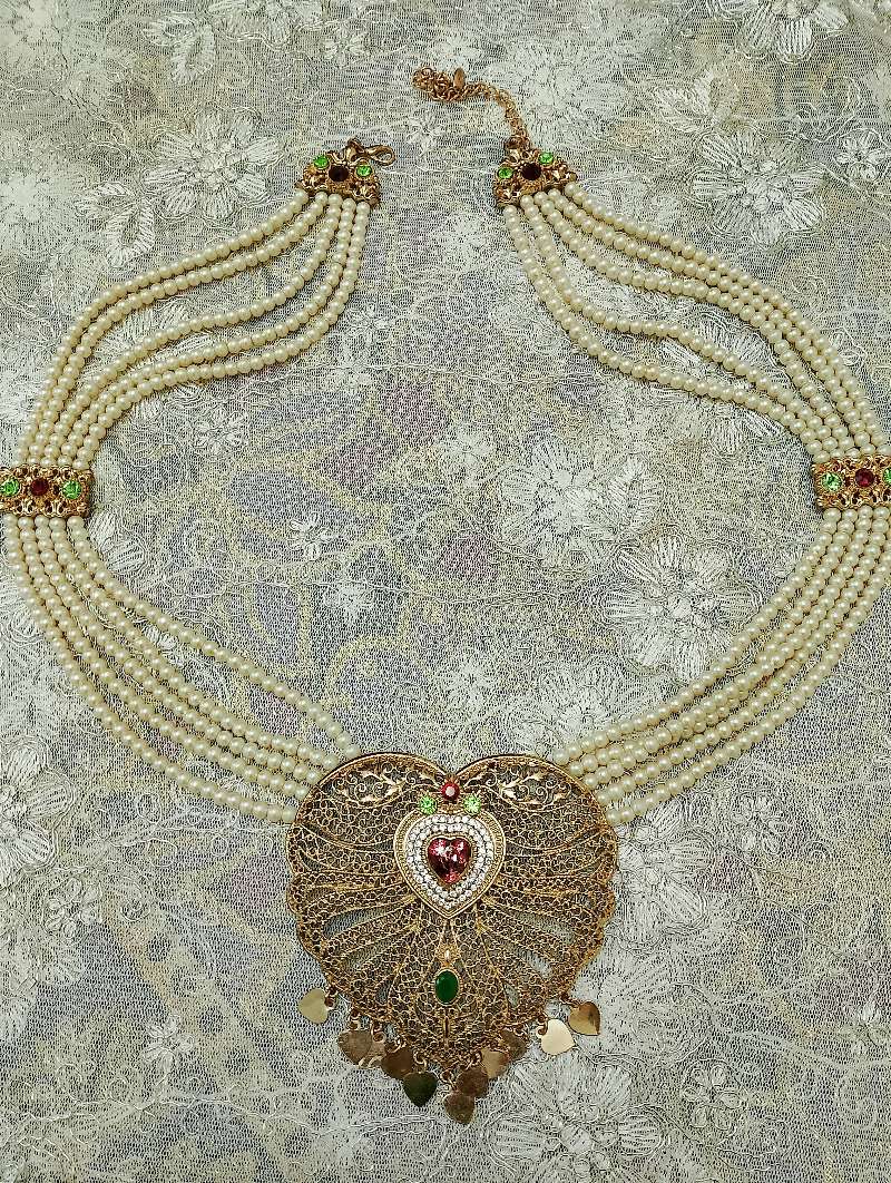 Parure bijoux orientaux coeur - Miniature 2