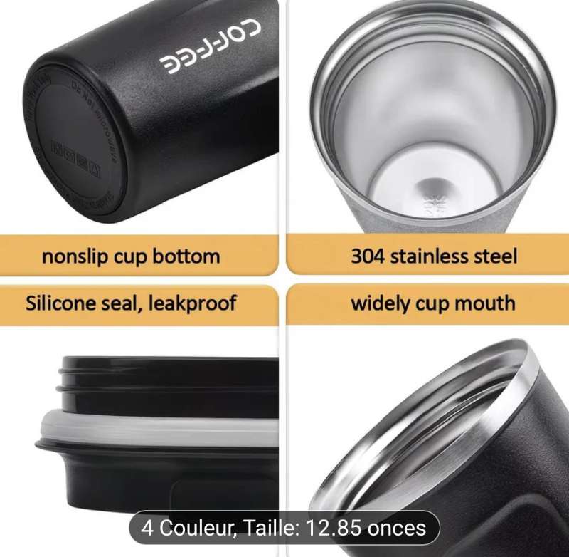 Thermos coffee noir 380 ml - Miniature 7
