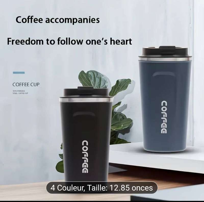 Thermos coffee noir 380 ml - Miniature 5