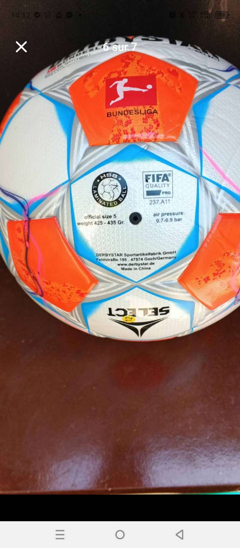 Ballons Derby star Bundesliga - Miniature 3