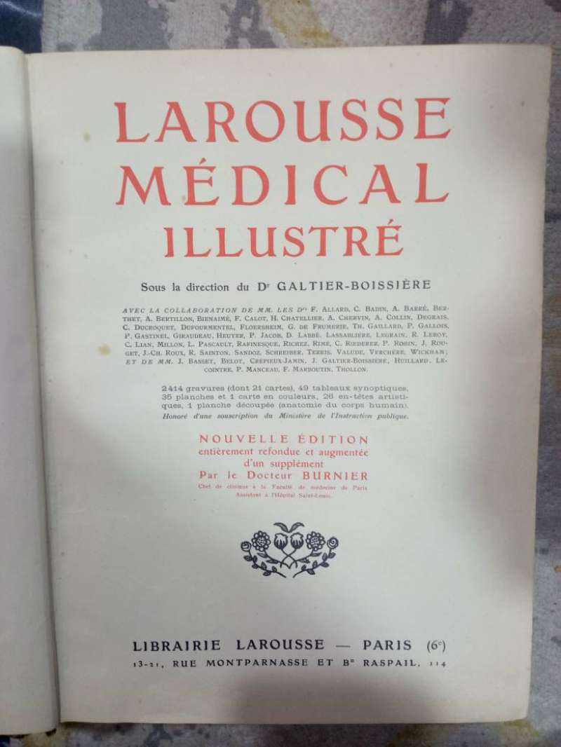 Larousse médical illustré de 1924 paris - Miniature 3