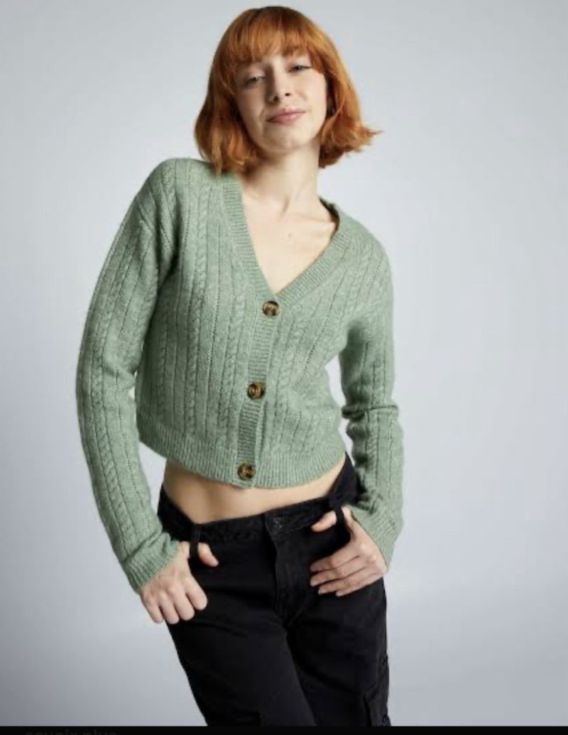 Gilet vert , kiabi , taille: XS/34-36