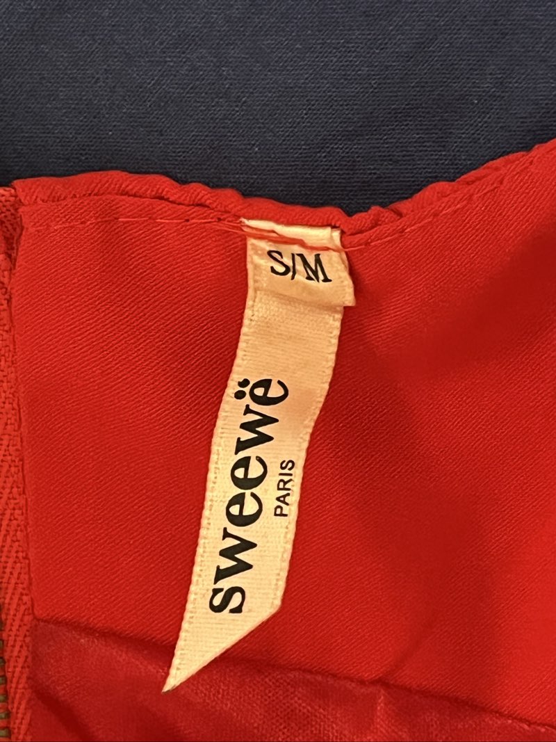 Robe rouge bordeaux de soirées , taille S/M - Miniature 3