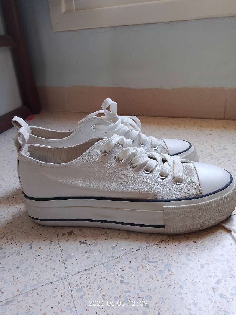 Converse bats pour eté blanche - Miniature 4