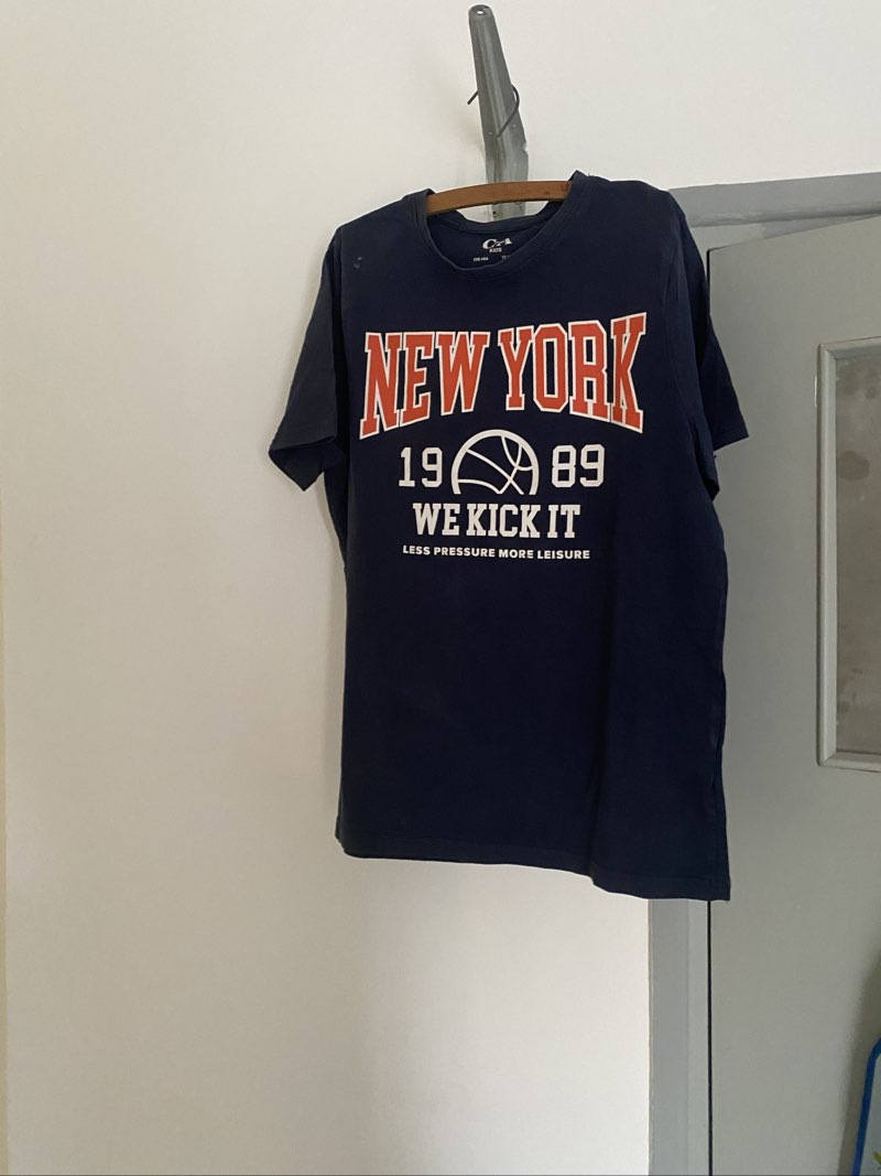 T-shirt bleu marine style US "New York" - C&A KIDS - 13-14 ans