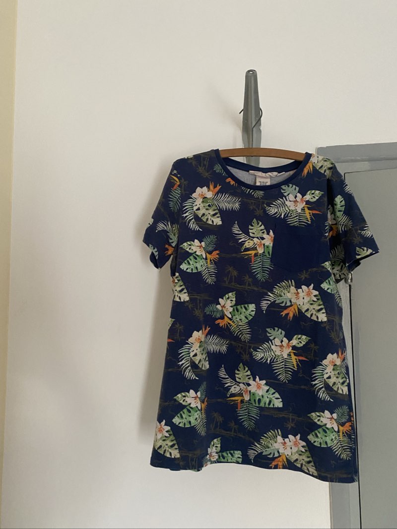 T-shirt à motif tropical - Style hawaïen - Taille 10-12 ans