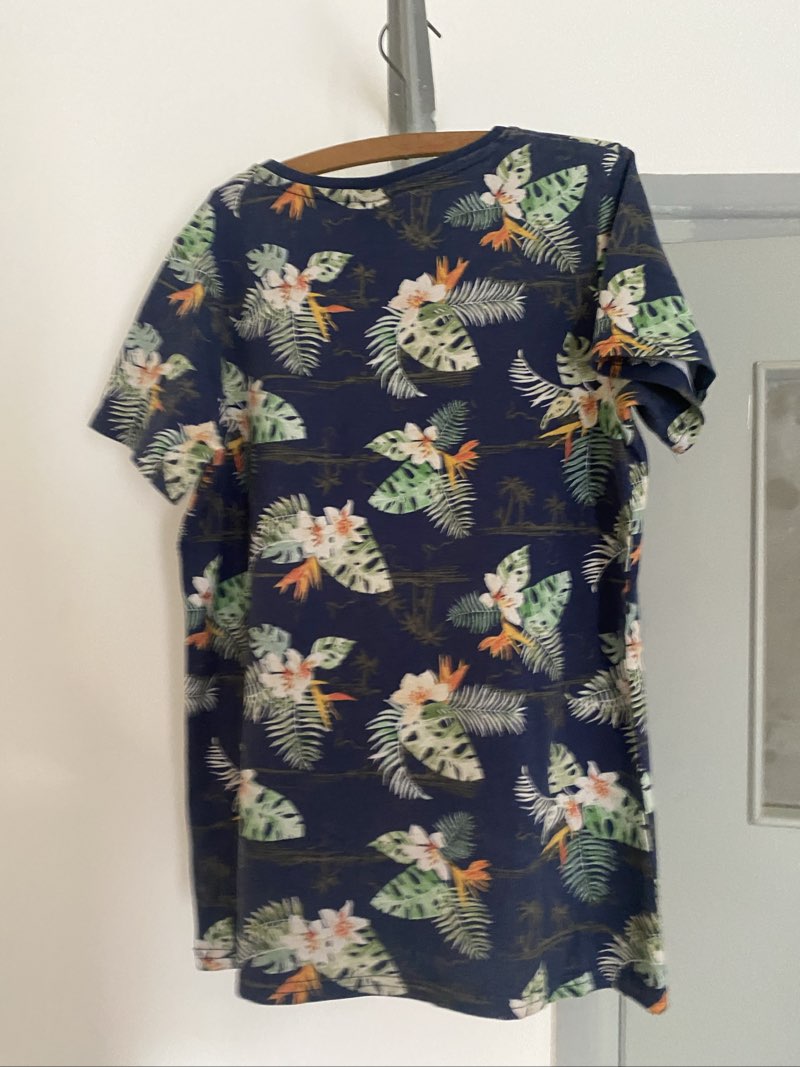 T-shirt à motif tropical - Style hawaïen - Taille 10-12 ans - Miniature 2
