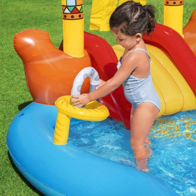 piscine gonflable sous forme espace de jeu pour les enfants bestway 53118 - Miniature 5