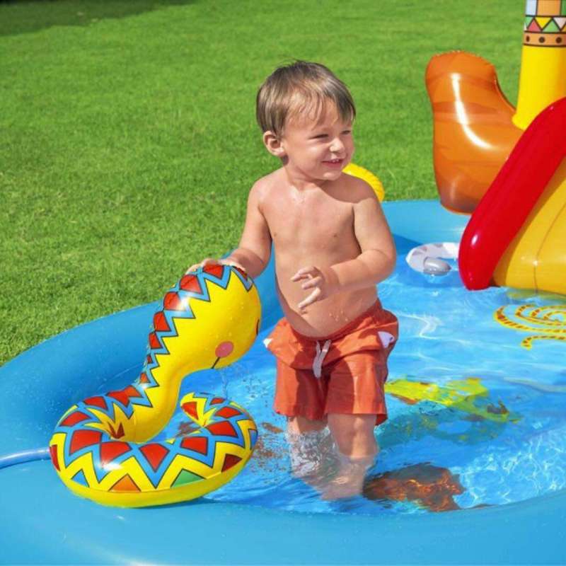 piscine gonflable sous forme espace de jeu pour les enfants bestway 53118 - Miniature 4
