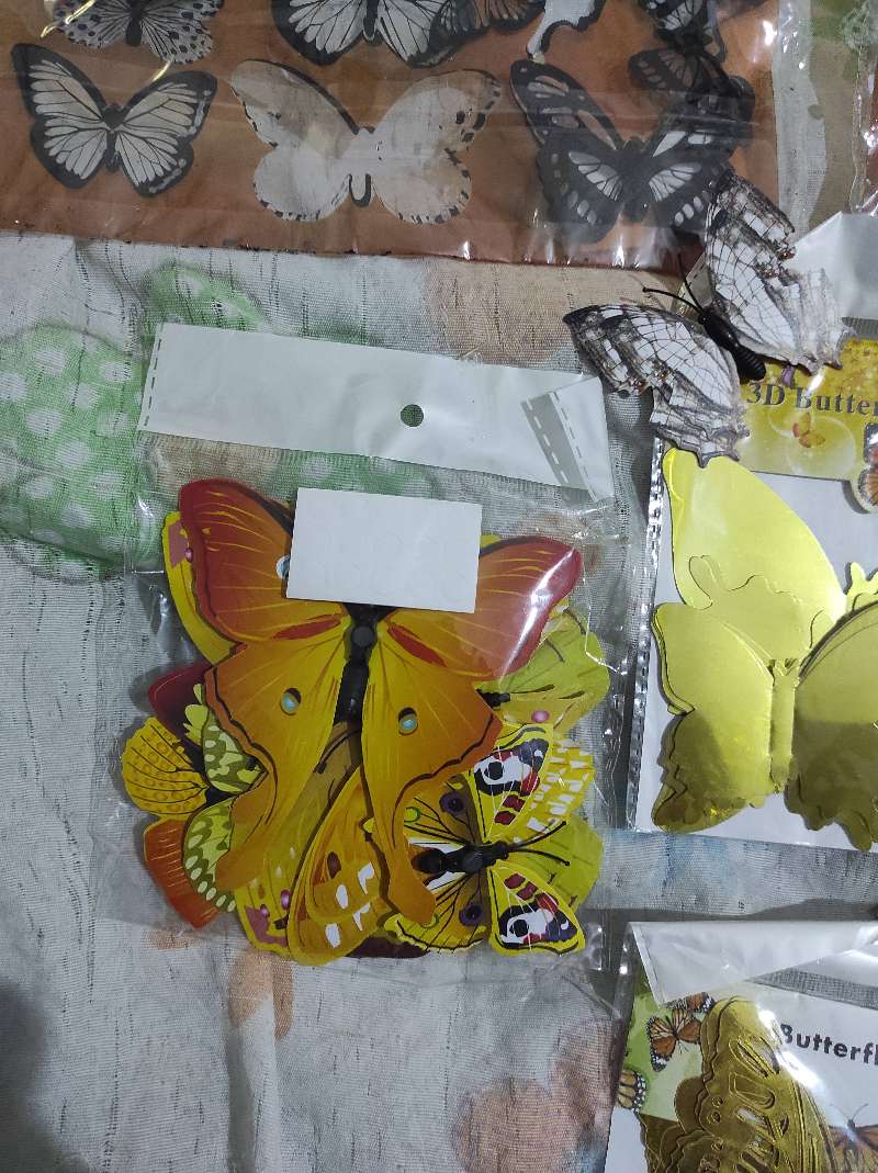 Papillons 🦋✨ décoratifs, 3D . En PVC . - Miniature 5