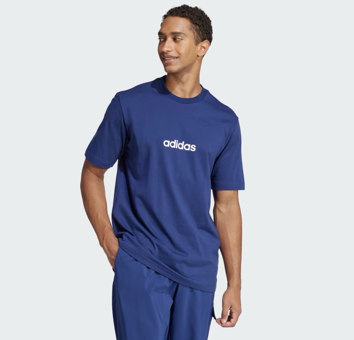 T-shirt jersey essentials Bleu adidas - Miniature 2