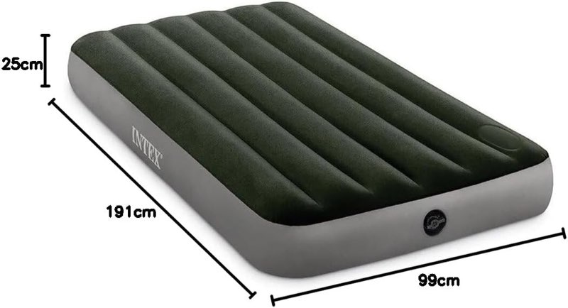 Matelas GonflableTechnologie Fiber-Tech avec Pompe à Pied Intégrée Intex 64761 - - Miniature 2