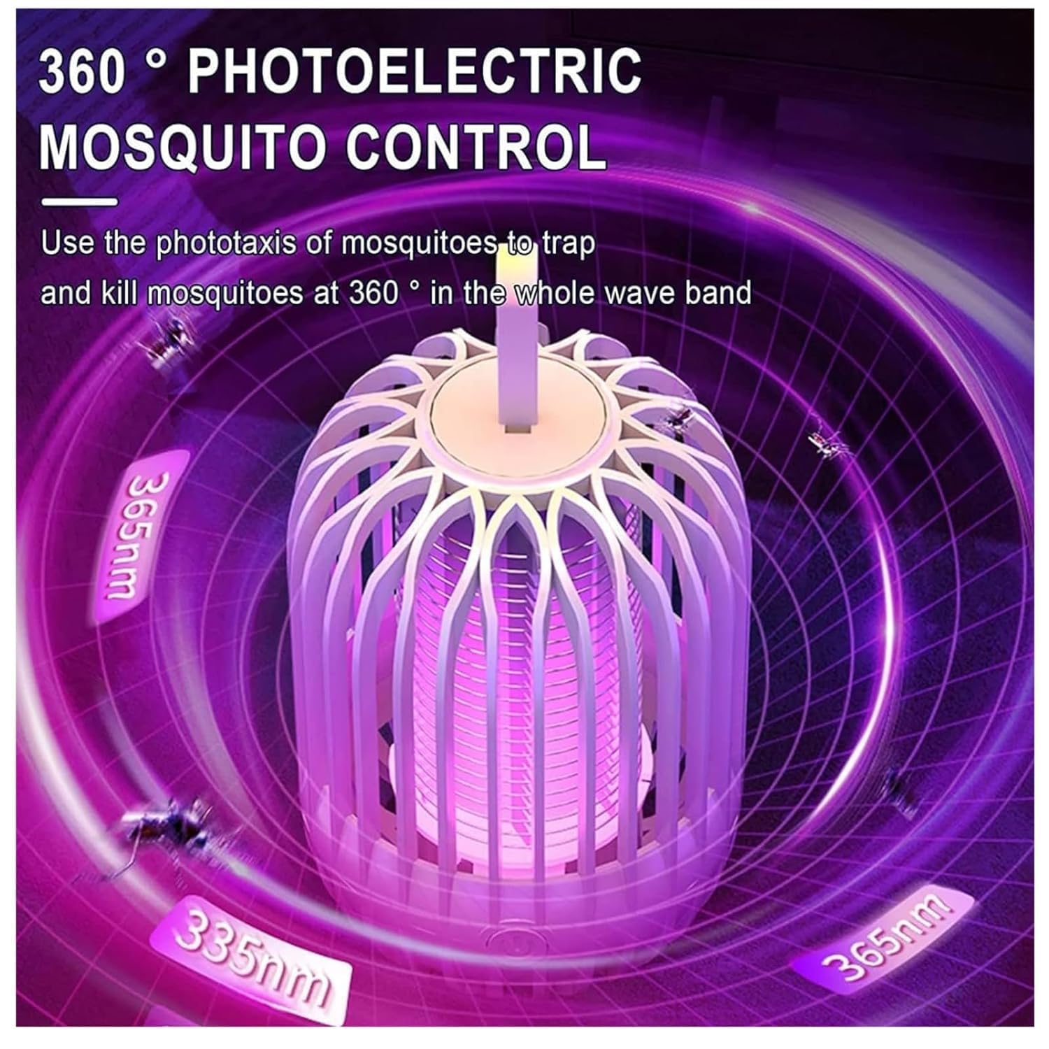 Appareille de Moustiques et Insectes Électrique Puissante et Portable Sans Produ - Miniature 4