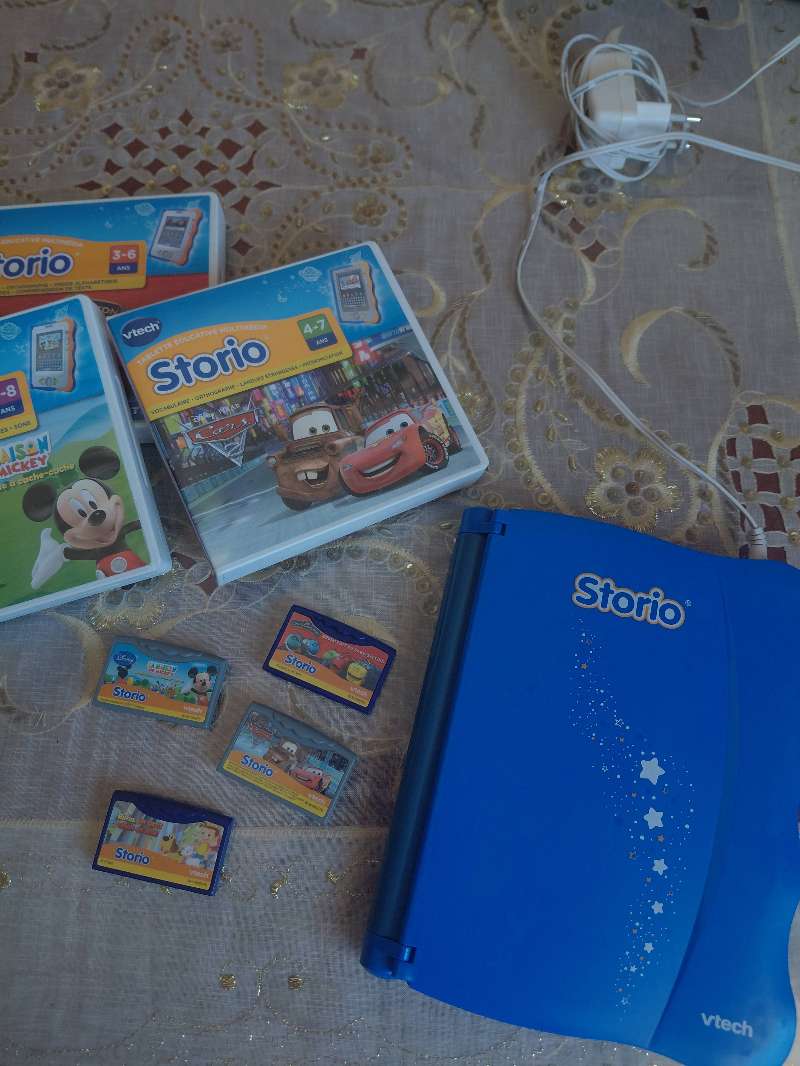 📚 VTech Storio – Console éducative + 4 jeux
 جهاز VTech Storio التعليمي + 4 أ - Miniature 4