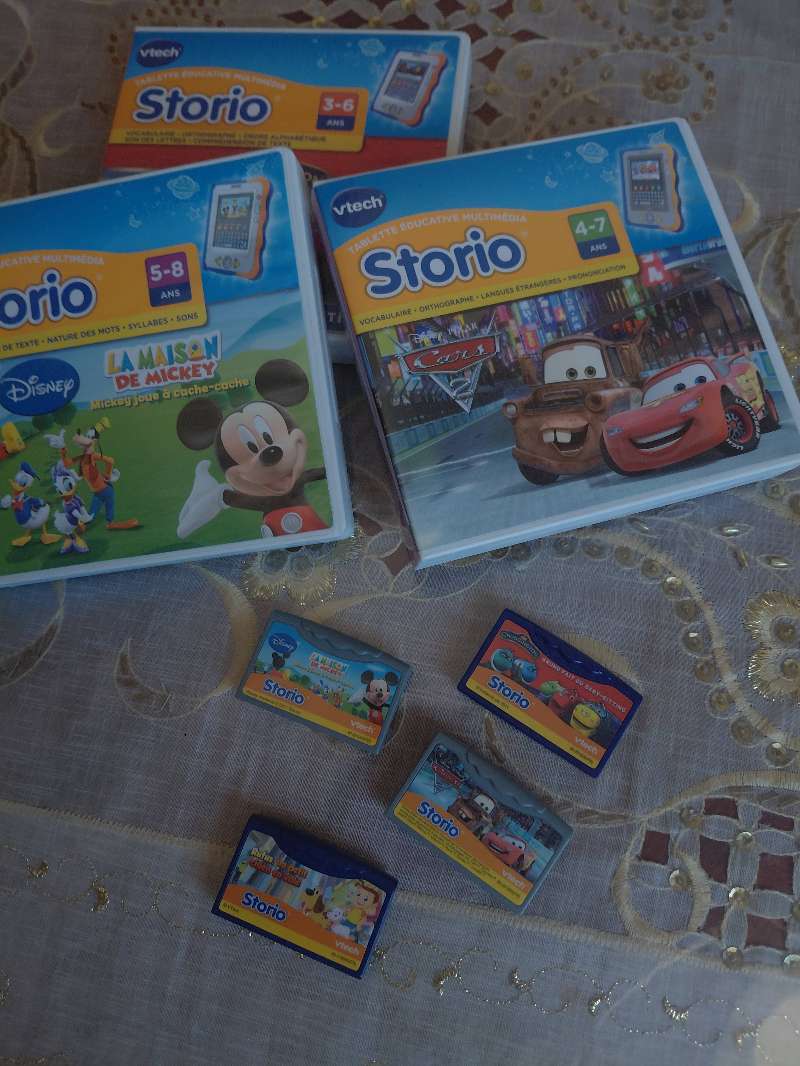 📚 VTech Storio – Console éducative + 4 jeux
 جهاز VTech Storio التعليمي + 4 أ - Miniature 3