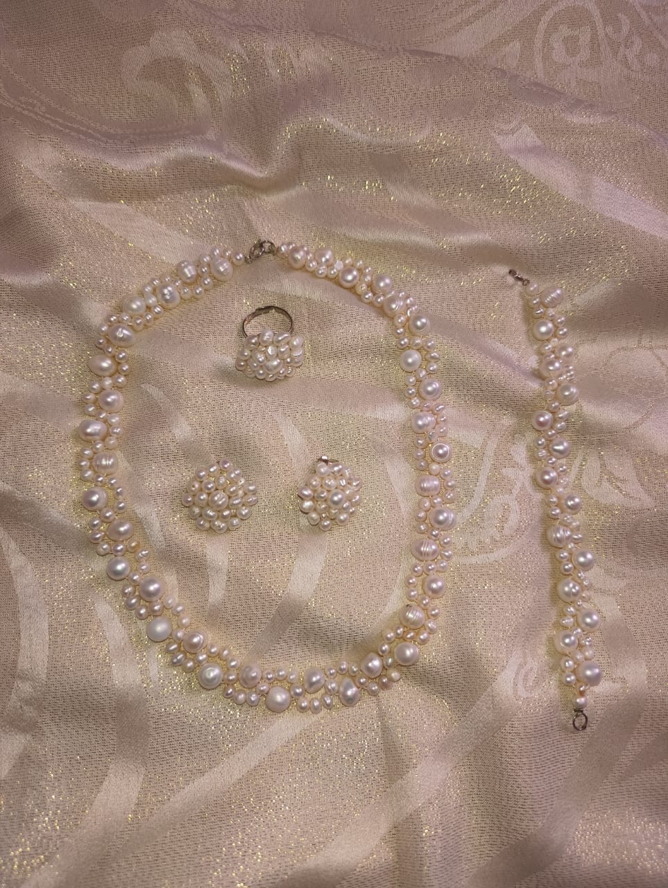 Parure de vrai perles 