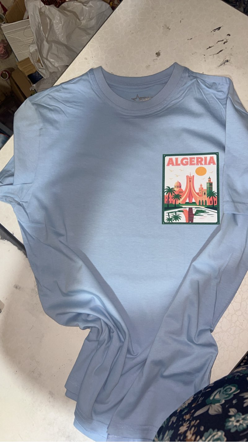 T-shirt M bleu ciel - Miniature 2