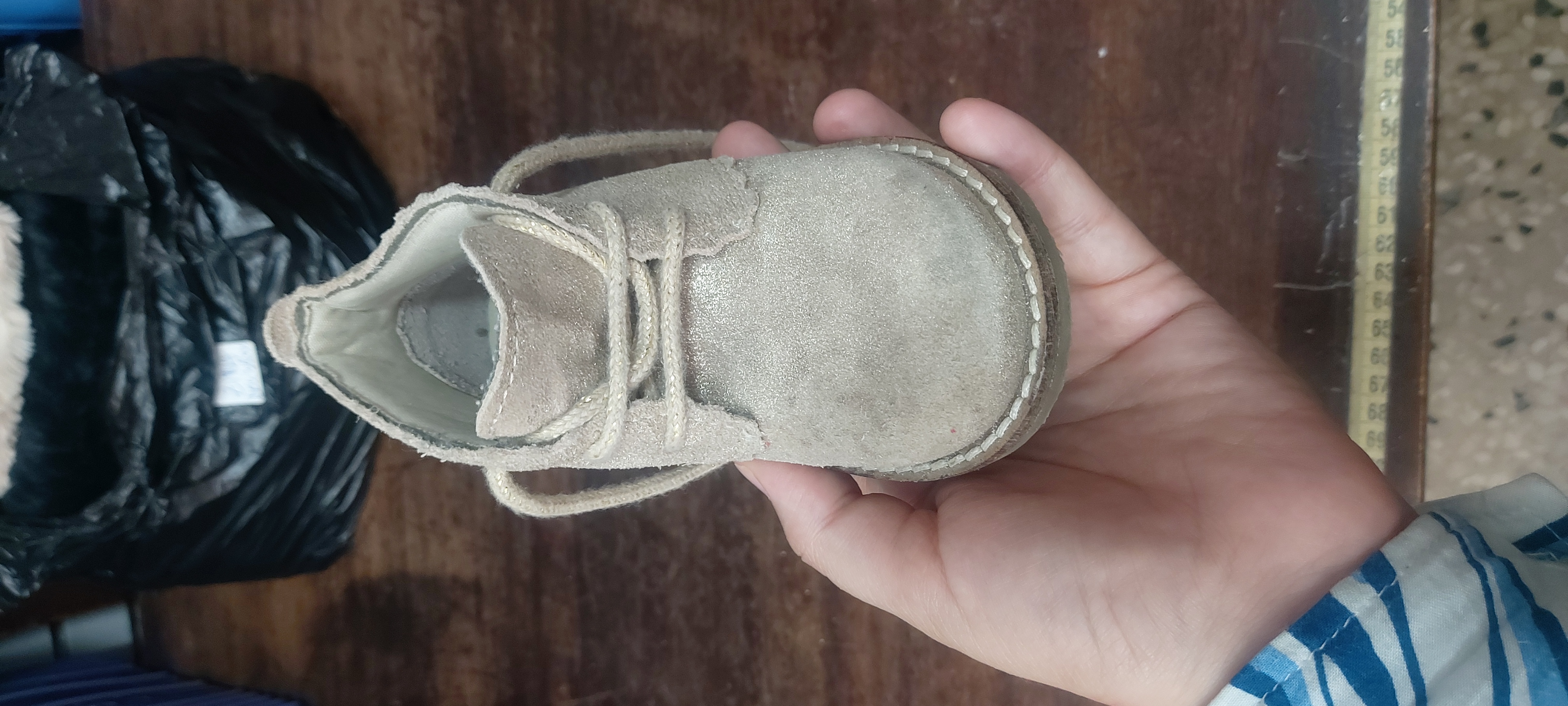 Bottine fillette beige