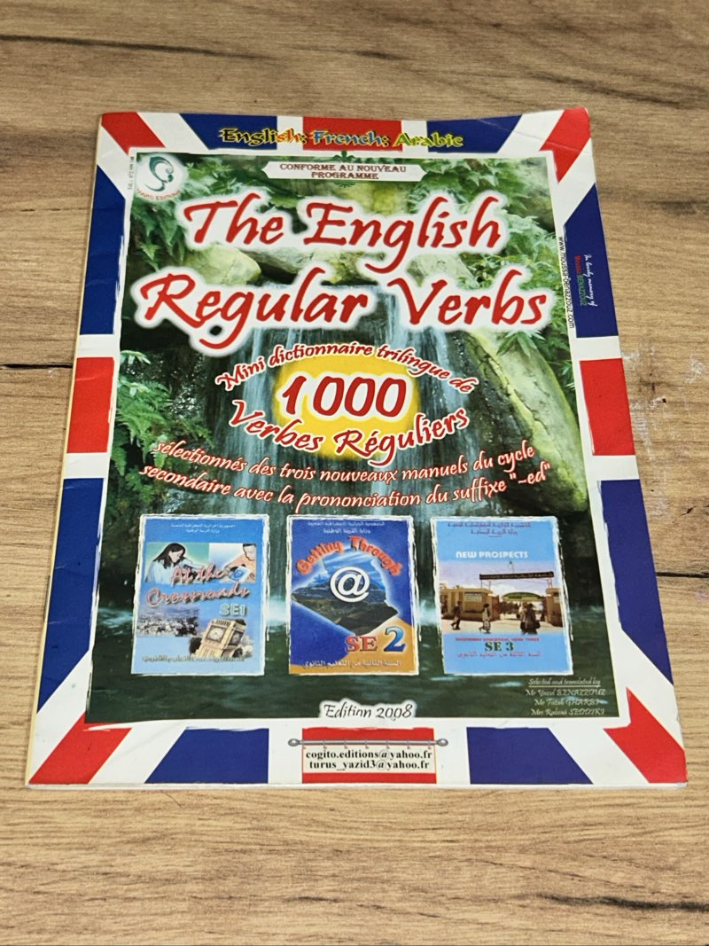 Livre d’anglais – The English Regular Verbs – 1000 verbes réguliers