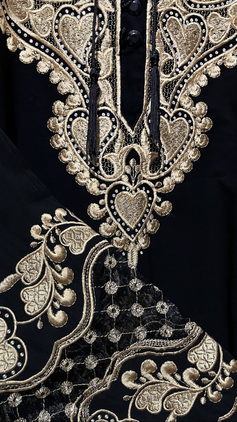Abaya noire taille xxl - Miniature 5