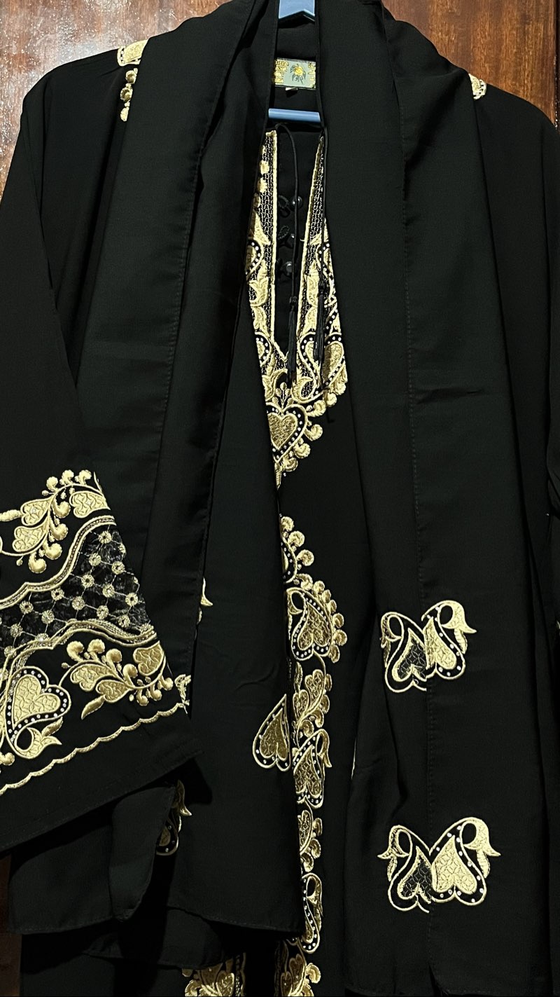Abaya noire taille xxl - Miniature 6