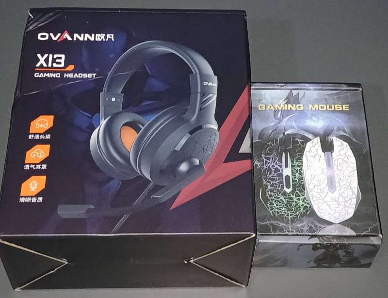 Casque gaming et souris
