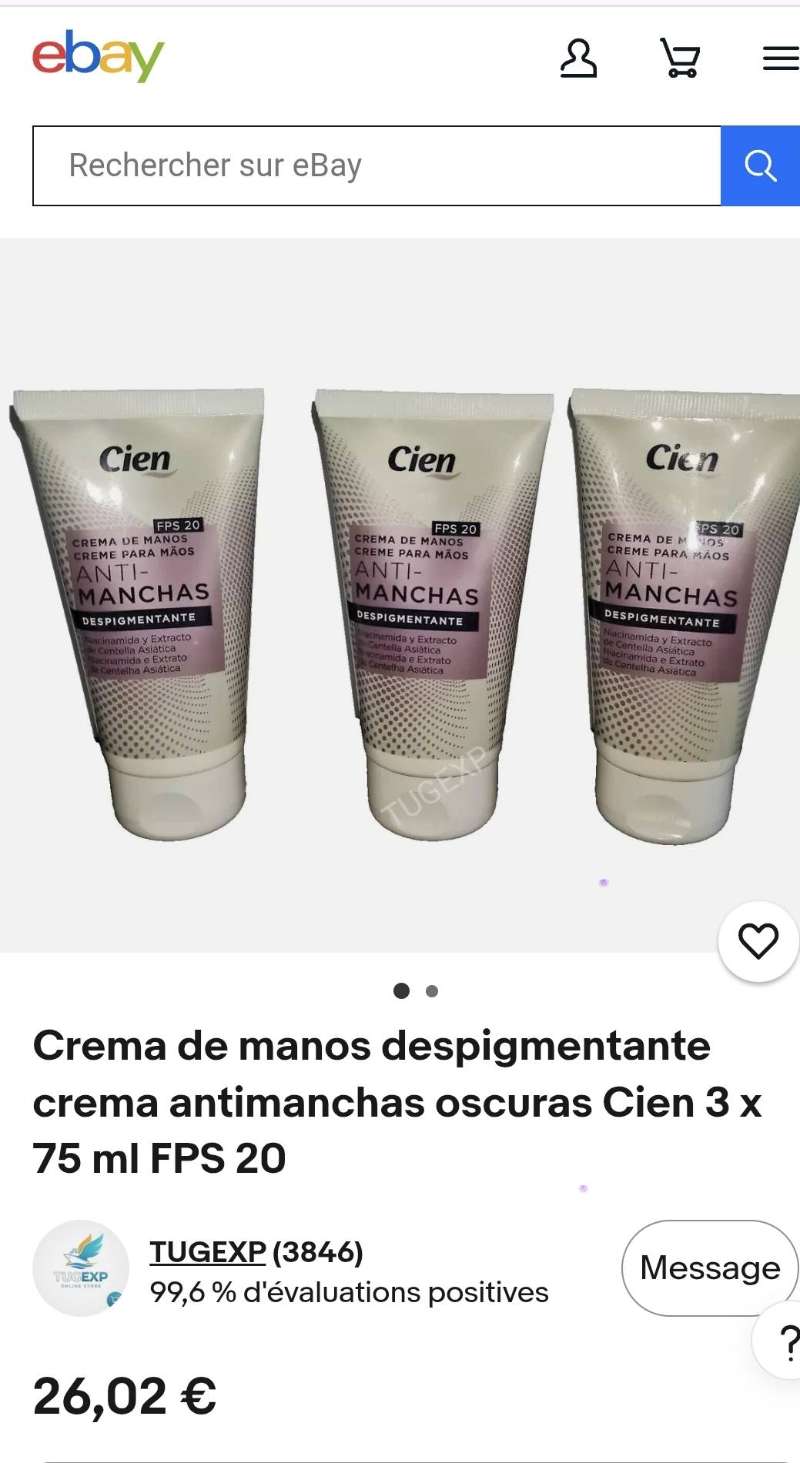 ✨ Crème Mains CIEN Anti-Taches FPS 20 – ORIGINAL D’EUROPE 🇪🇺 – 75 ml - Miniature 2
