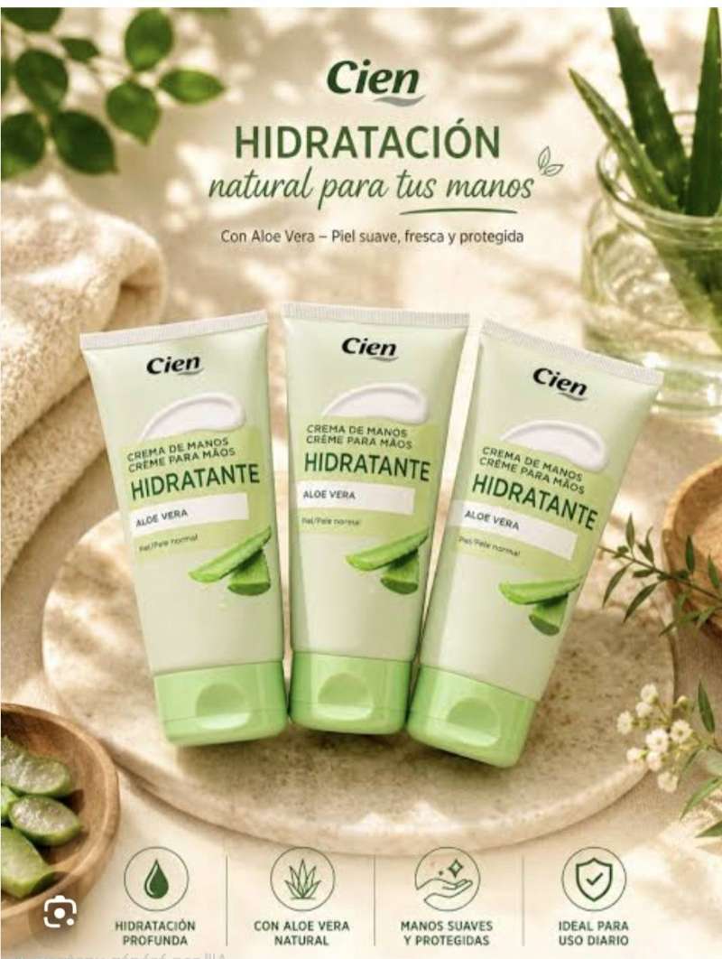 🌿 Crème mains Cien à l’Aloe Vera – 🇪🇺 ORIGINAL D’EUROPE – Neuve