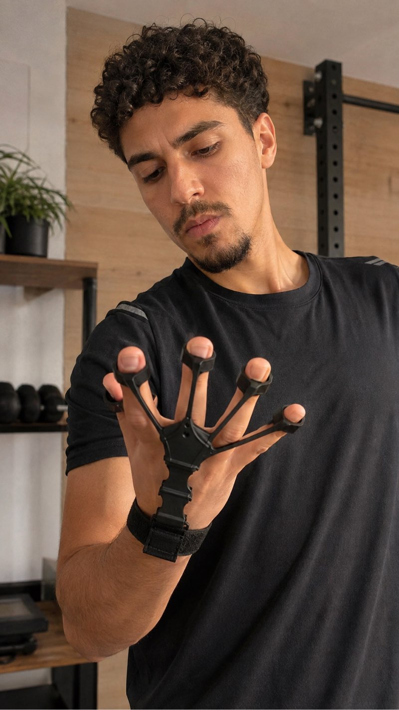 Extenseur de doigts 5 ressorts pour renforcer la prise et l’avant-bras
