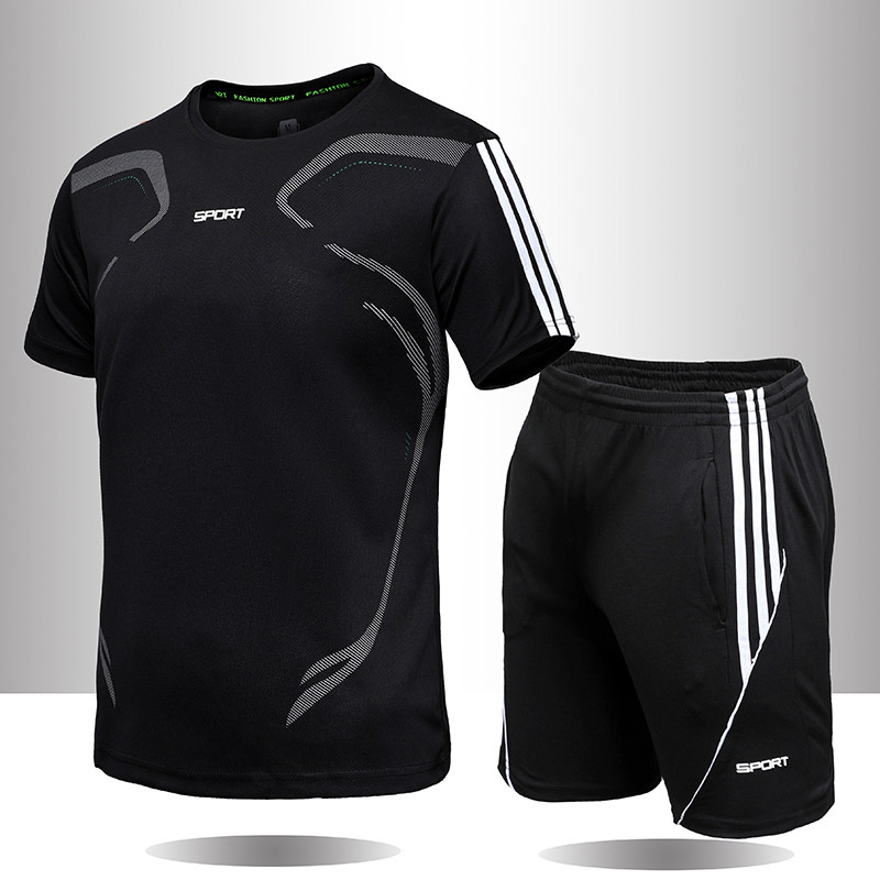 Ensemble sport homme 2 pièces pour entraînement et fitness - Miniature 4