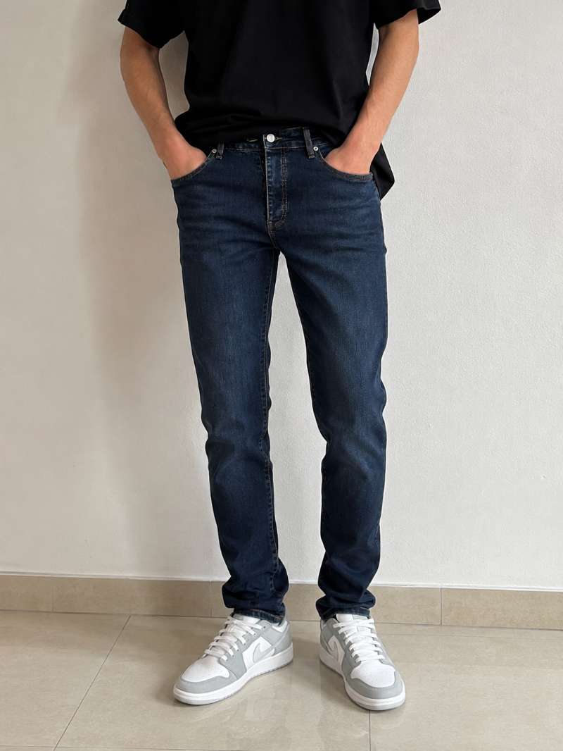 Jean homme bleu foncé – Taille [votre taille] - Miniature 3