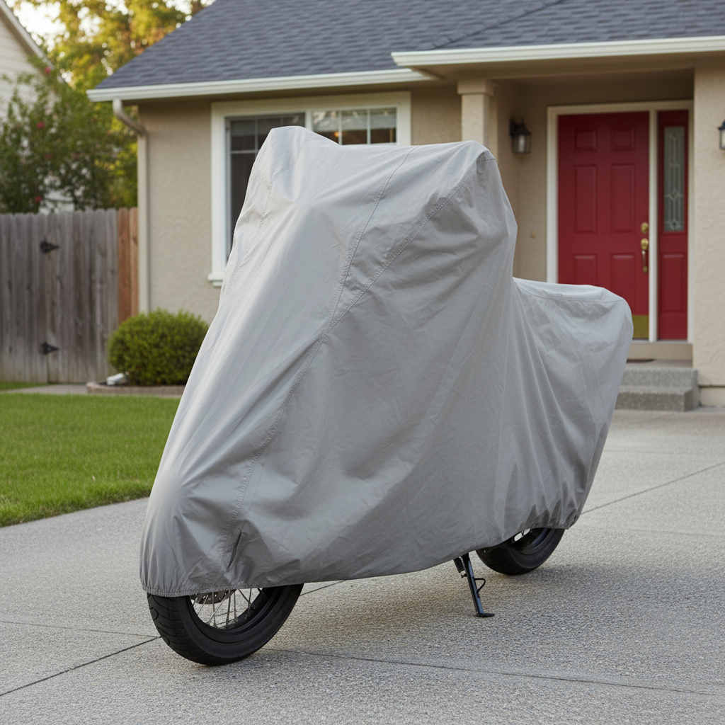 Housse de Moto Ultra Légère Taille Extensible Standard V2 - غطاء دراجة نارية احت - Miniature 2