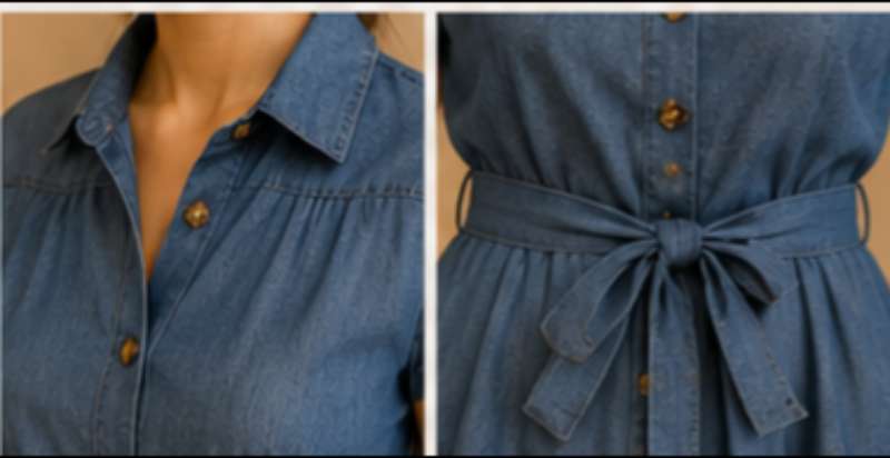 Robe bleu jean - Miniature 5