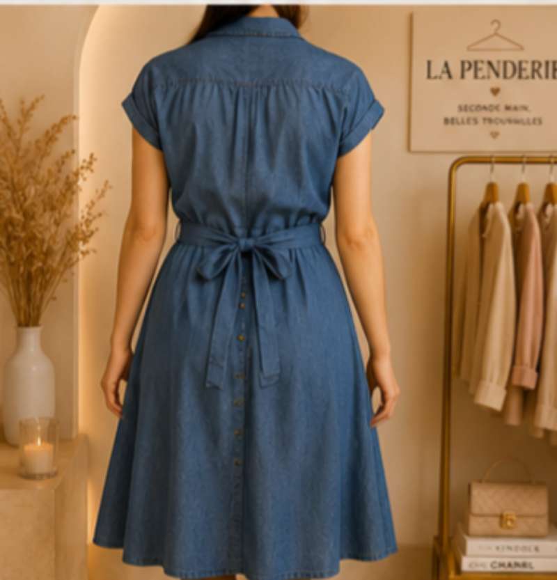 Robe bleu jean - Miniature 2