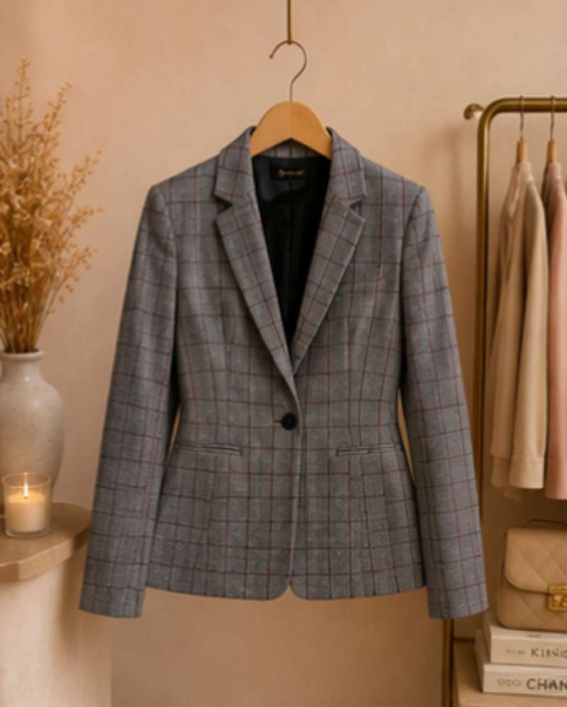 BLAZER À CARREAUX ♡
Élégant • Intemporel • Chic - Miniature 2