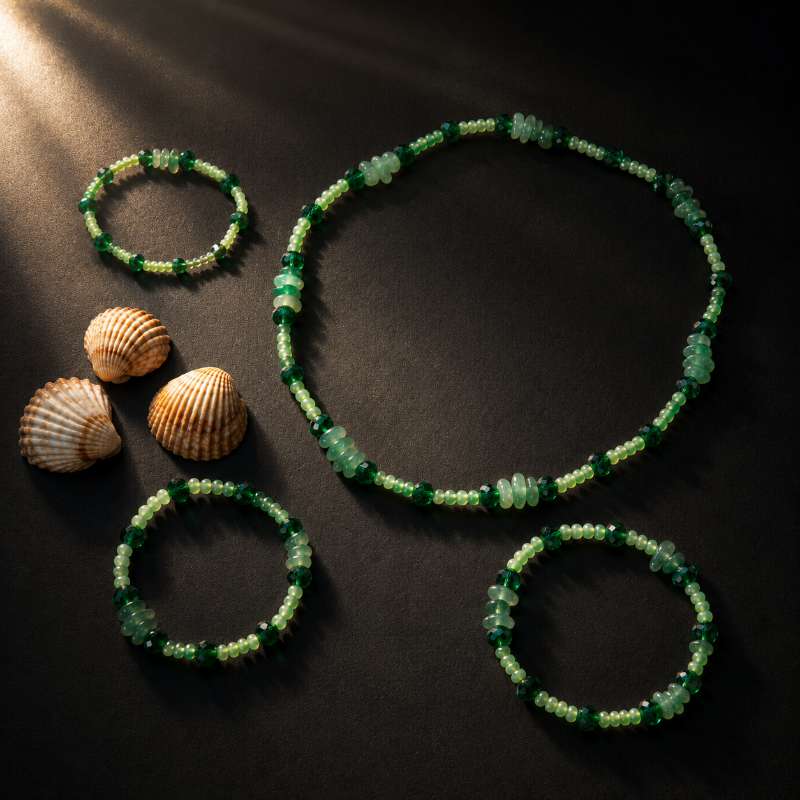 Bracelets, collier handmade