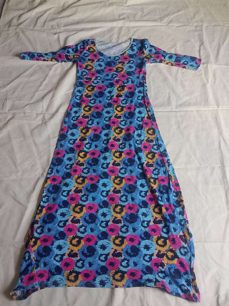 Magnifique robe d'été en tissu pezzo pezzo