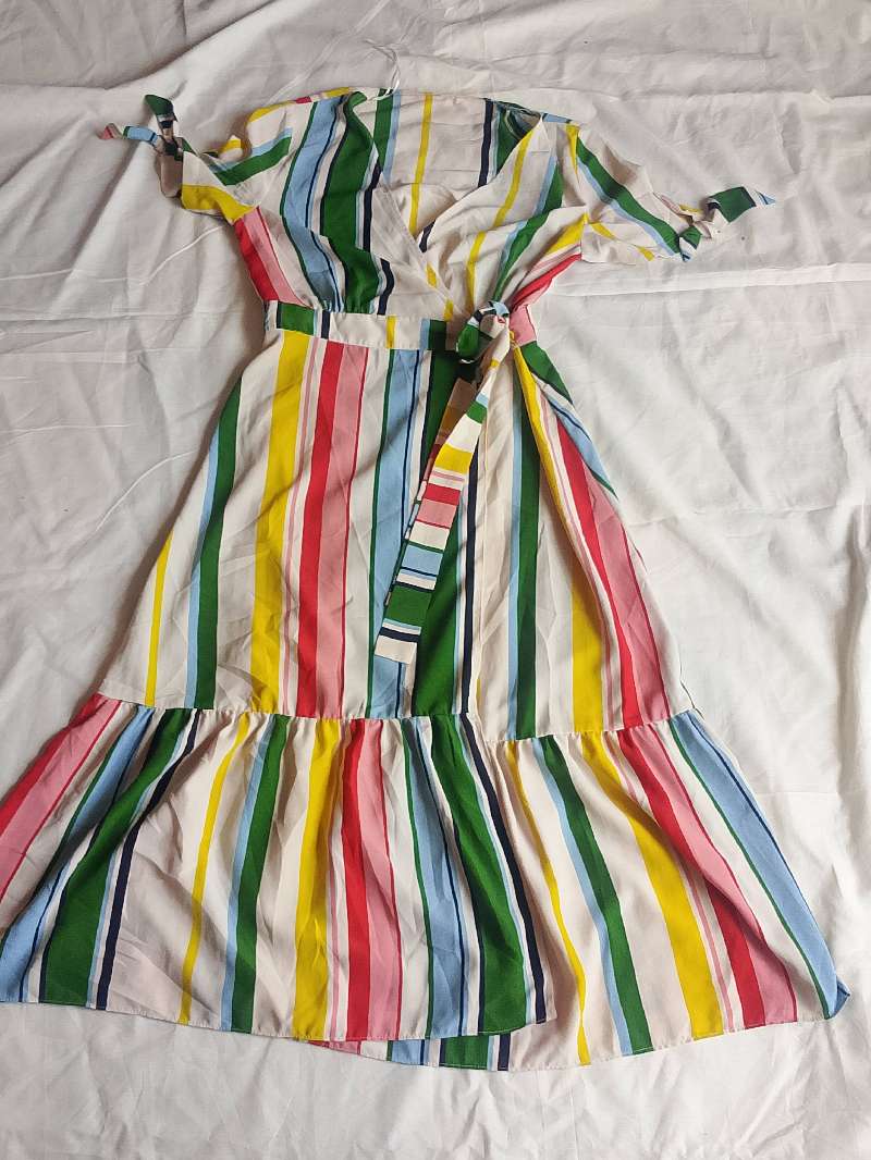 robe d'été style portefeuille - Miniature 2