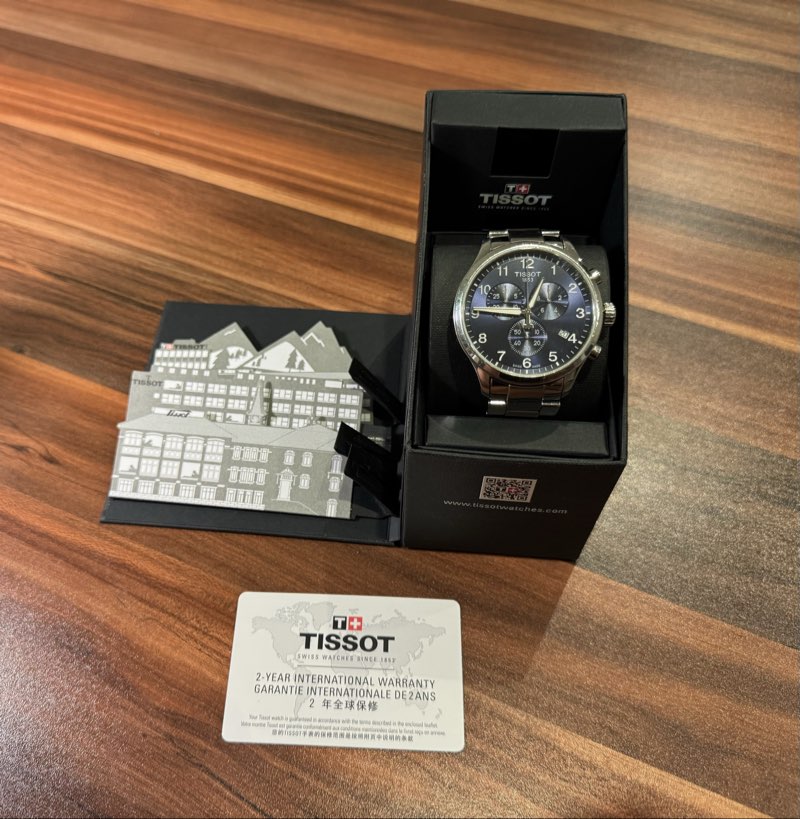Montre Tissot Chrono XL - Boîte d'origine et carte de garantie