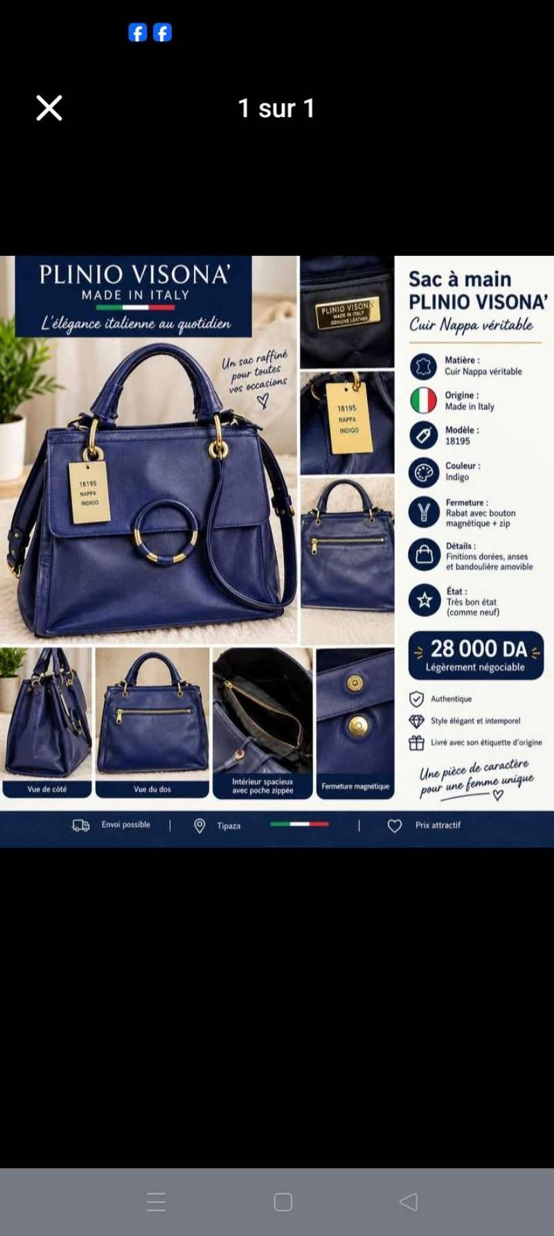 Sac à main en cuire