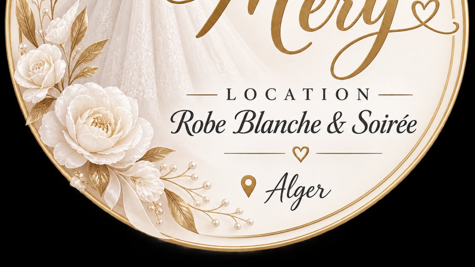 Location robe blanche mery